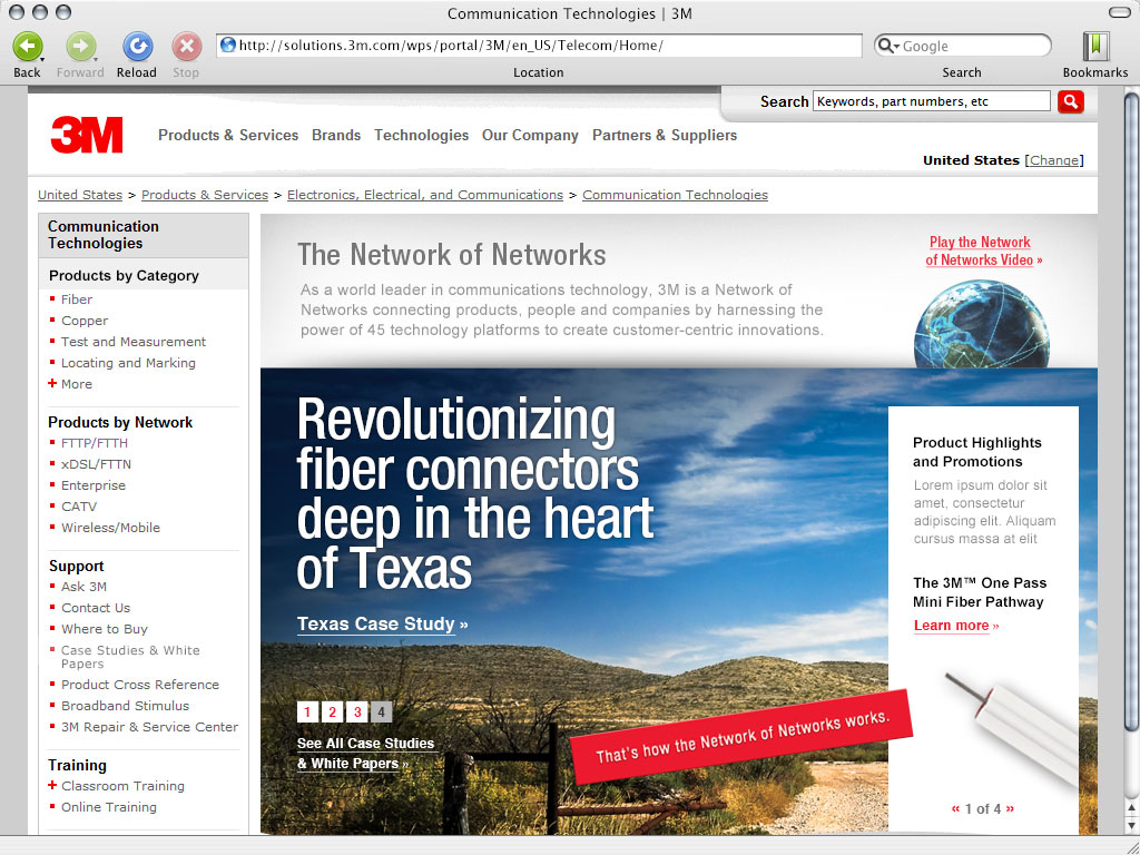 3M Fiber Homepage