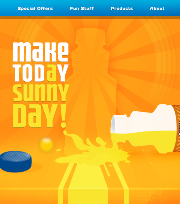 SunnyD Homepage Splash